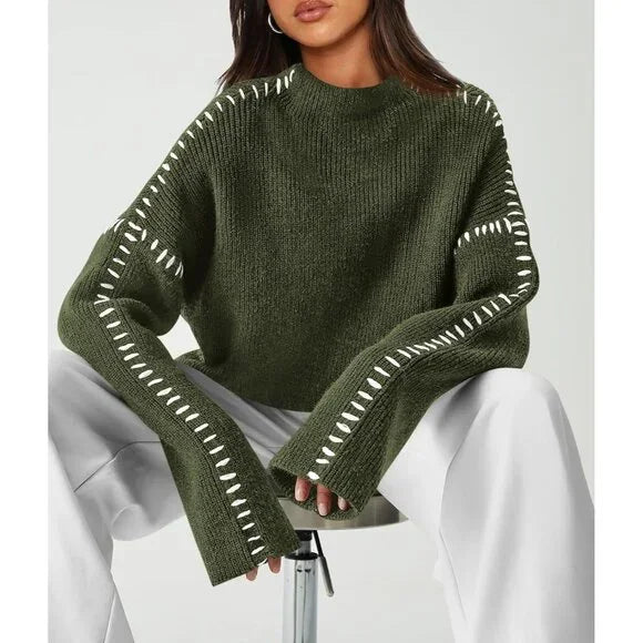 Rhiannon - Women's Relaxed Knit Sweater - photo 7