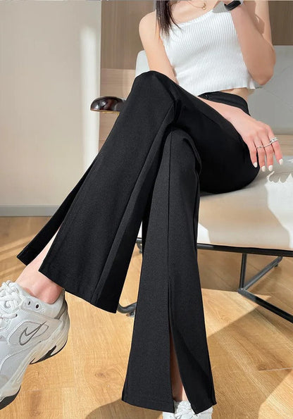 Danica - Women's Flare Slit Pants - photo 9