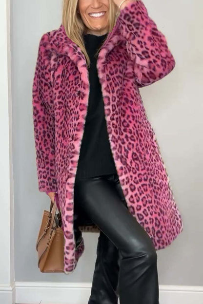 Bronte - Women's Thermal Leopard Coat