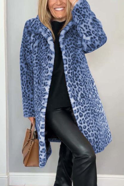 Bronte - Women's Thermal Leopard Coat