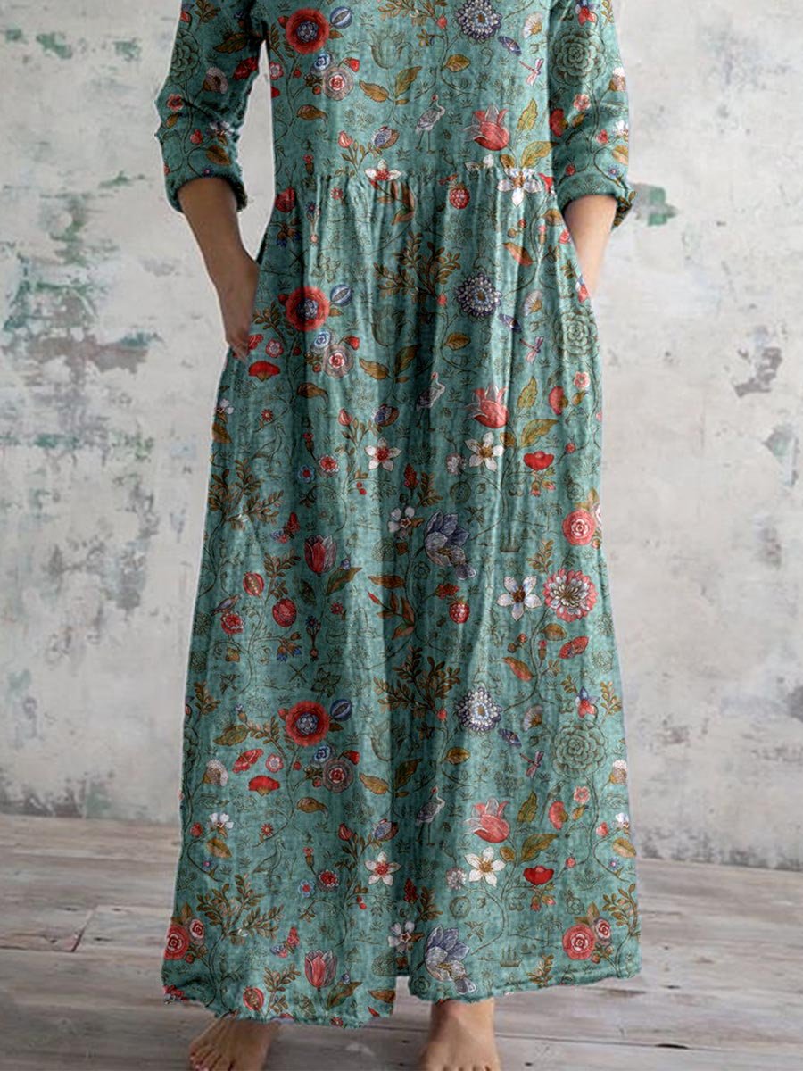 Joy - Floral Print Women's Dress (Plus Size Available) - photo 7