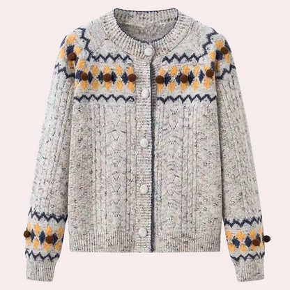 Abigail - Women's Nordic Knit Cardigan Cosy Pattern for Warmth and Style - photo 5