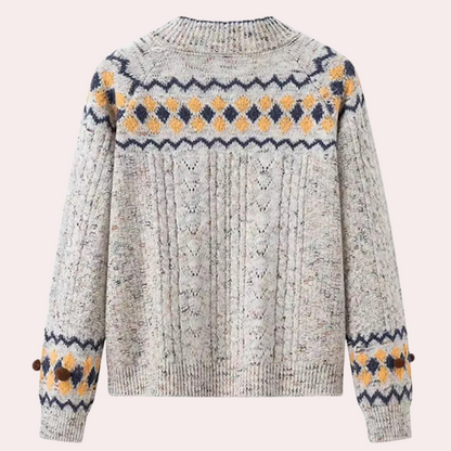 Abigail - Women's Nordic Knit Cardigan Cosy Pattern for Warmth and Style - photo 6