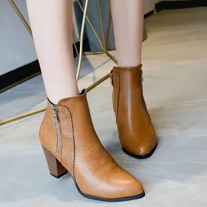 Clarisse - Women's Ankle Scalloped Shoes - photo 1