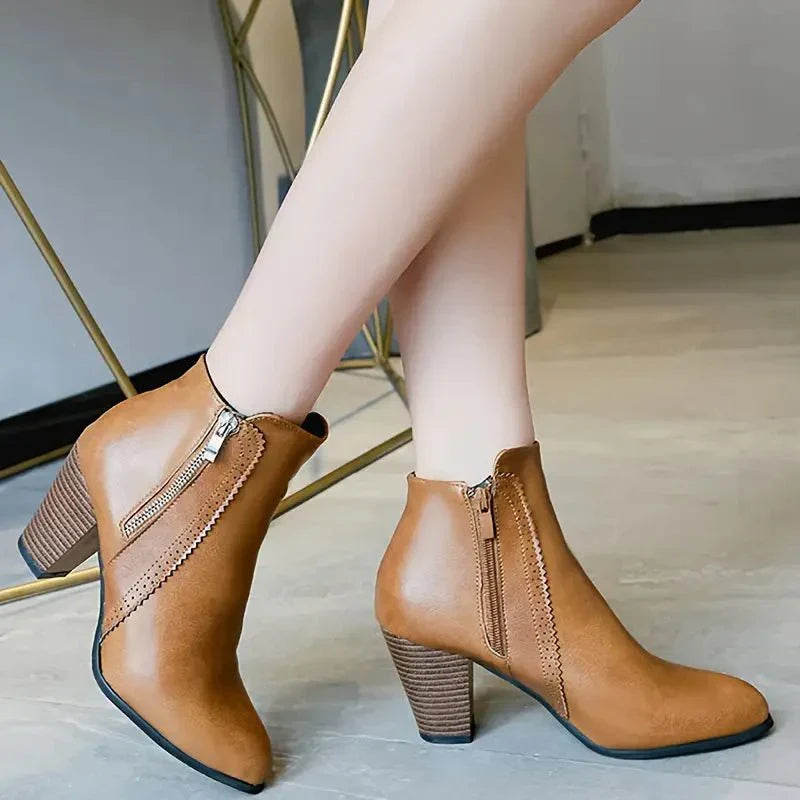Clarisse - Women's Ankle Scalloped Shoes - photo 3