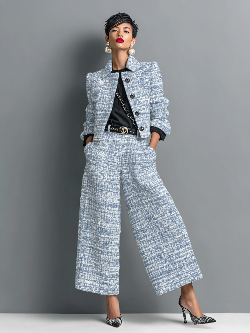 Zara - Women's Fitted Two-Piece Set - photo 3