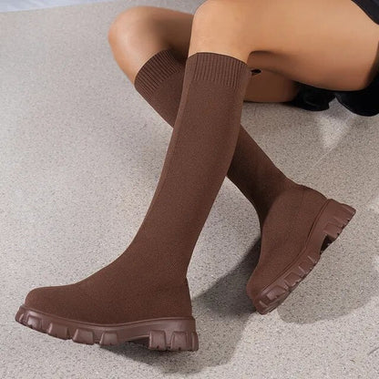 Tamsin - Women's Knee-High Treaded Shoes - photo 2