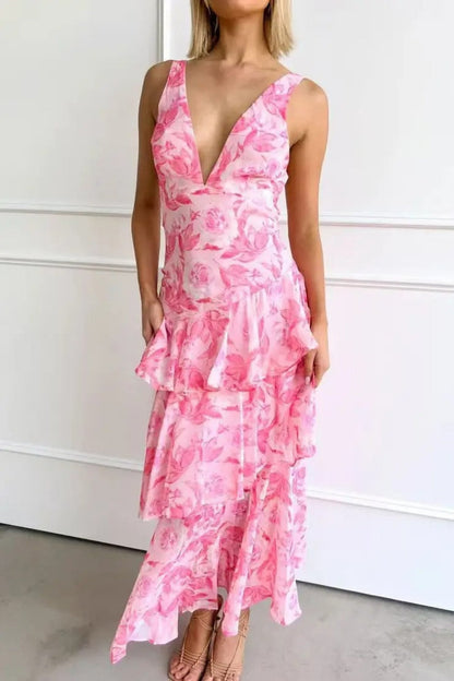 Estelle - Women's Abstract Tiered Dress - photo 12