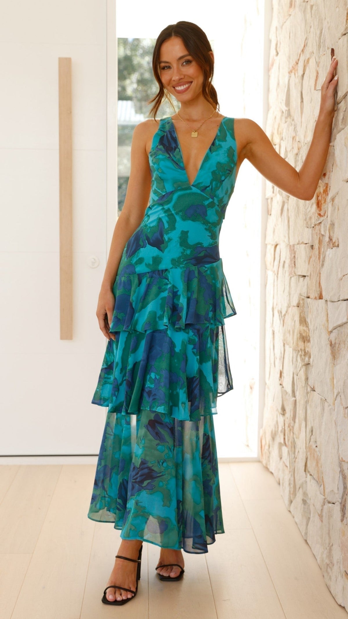 Estelle - Women's Abstract Tiered Dress - photo 2