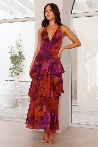 Estelle - Women's Abstract Tiered Dress - photo 9