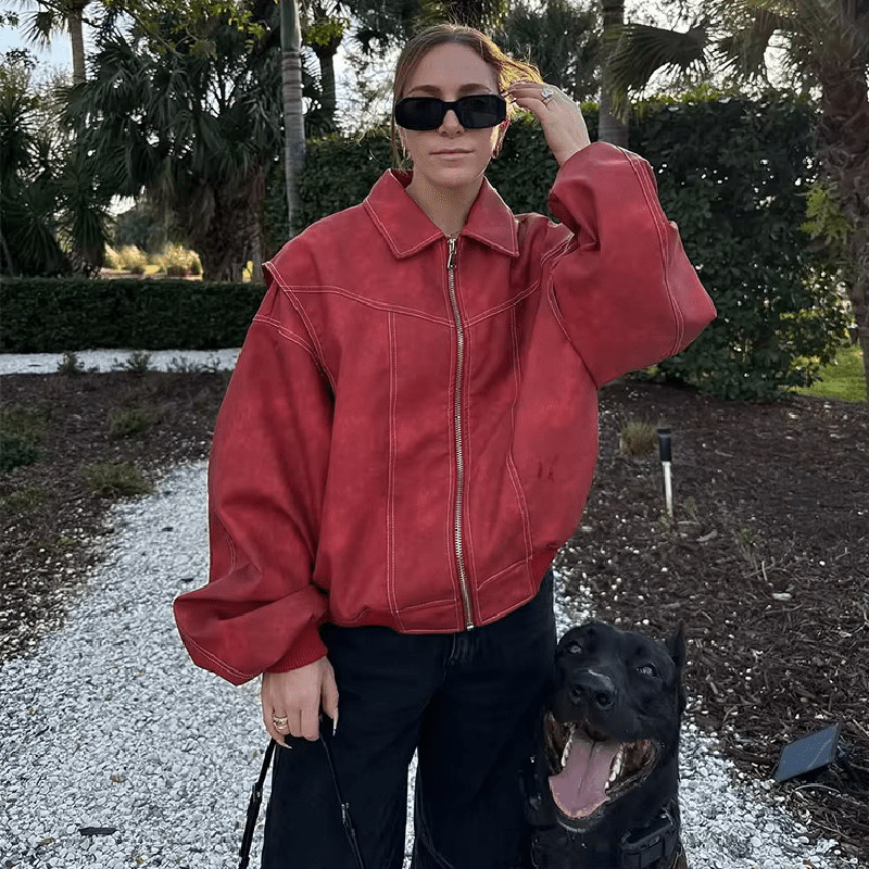 Ylva - Women's Relaxed Biker Jacket - photo 1