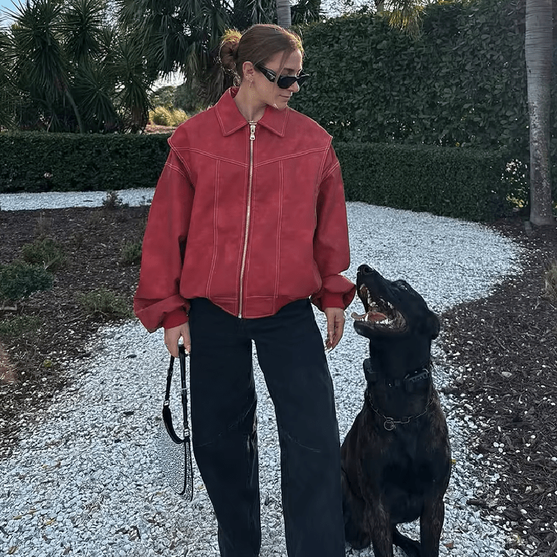 Ylva - Women's Relaxed Biker Jacket - photo 5