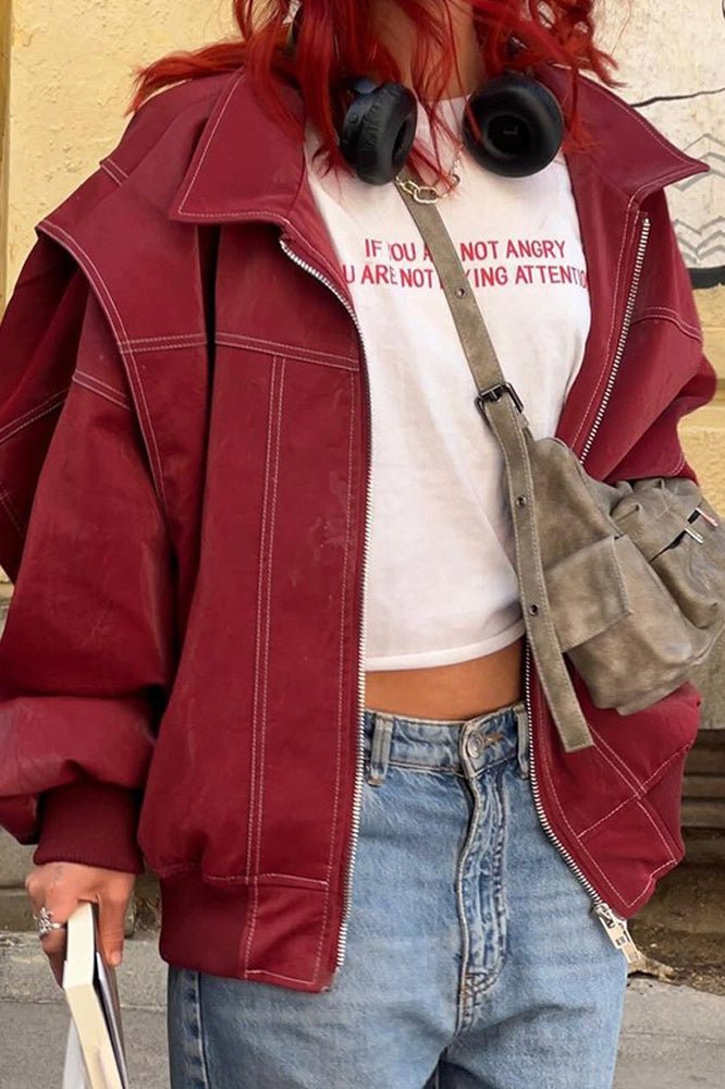 Ylva - Women's Relaxed Biker Jacket - photo 7