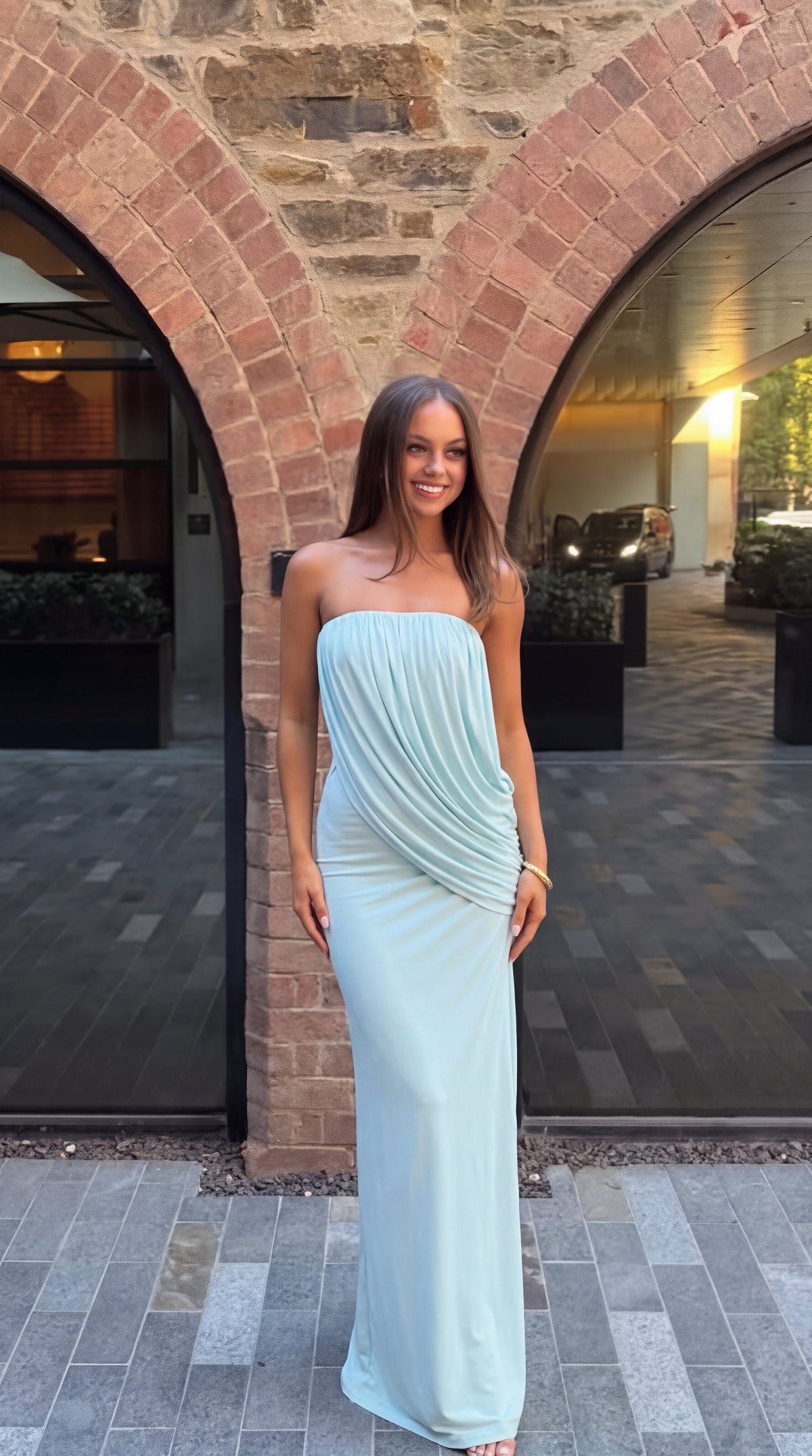 Lorelei - Women's Strapless Maxi Dress - photo 1