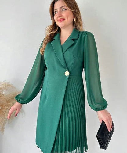 Lauren - Women's Pleated Mini Dress - photo 16