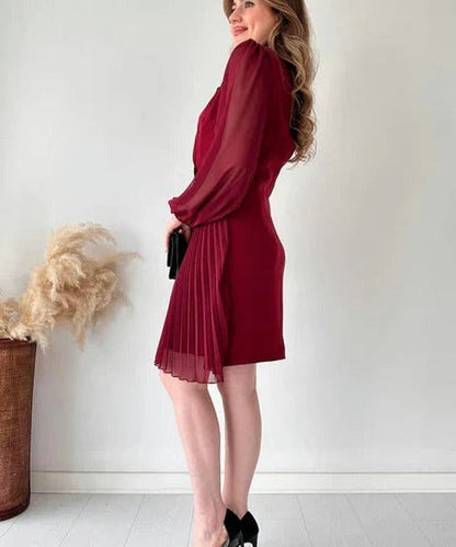 Lauren - Women's Pleated Mini Dress - photo 7