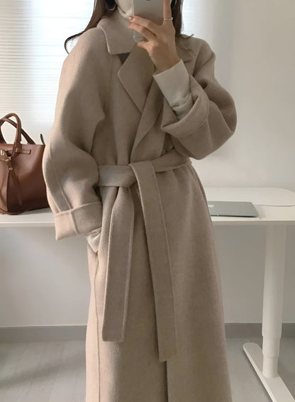 Rosalie - Women's Belted Longline Coat - photo 2