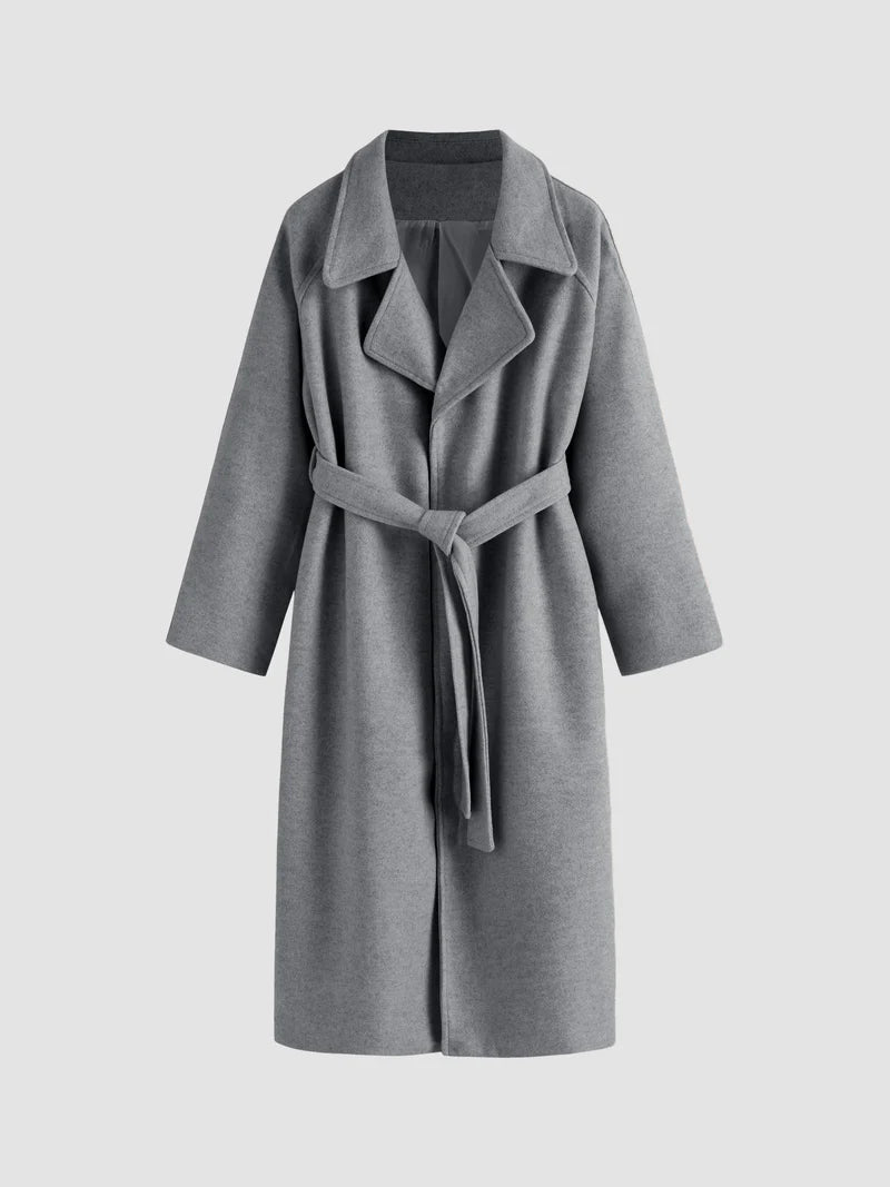 Rosalie - Women's Belted Longline Coat - photo 6