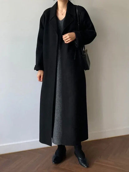 Rosalie - Women's Belted Longline Coat - photo 7