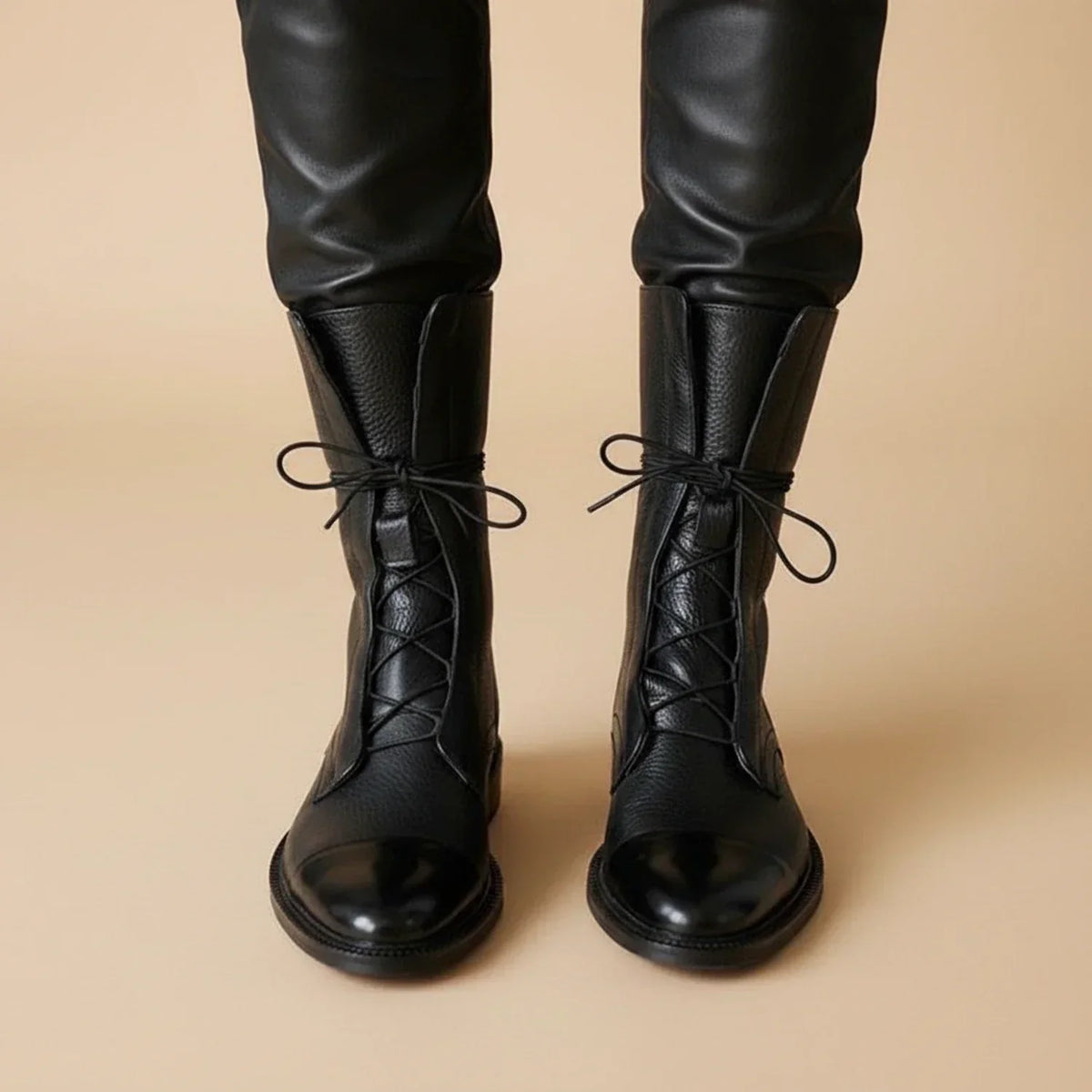 Una - Women's Knee-High Lace-Up Shoes - photo 2