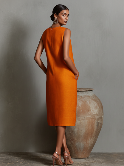 Nerissa - Women's Sleeveless Crew Dress - photo 5