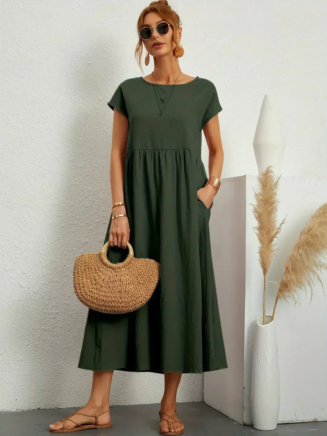Petra - Women's Midi Relaxed Dress - photo 12