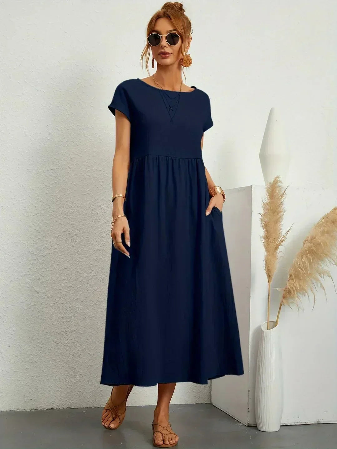 Petra - Women's Midi Relaxed Dress - photo 3