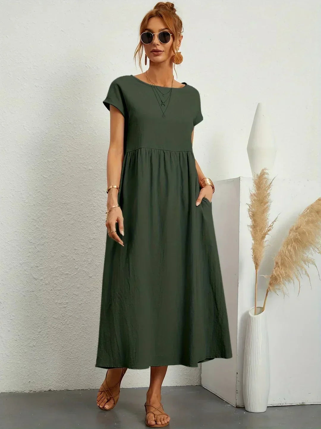 Petra - Women's Midi Relaxed Dress - photo 4