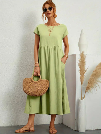 Petra - Women's Midi Relaxed Dress - photo 6