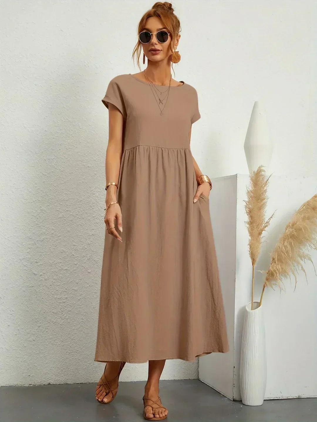 Petra - Women's Midi Relaxed Dress - photo 8