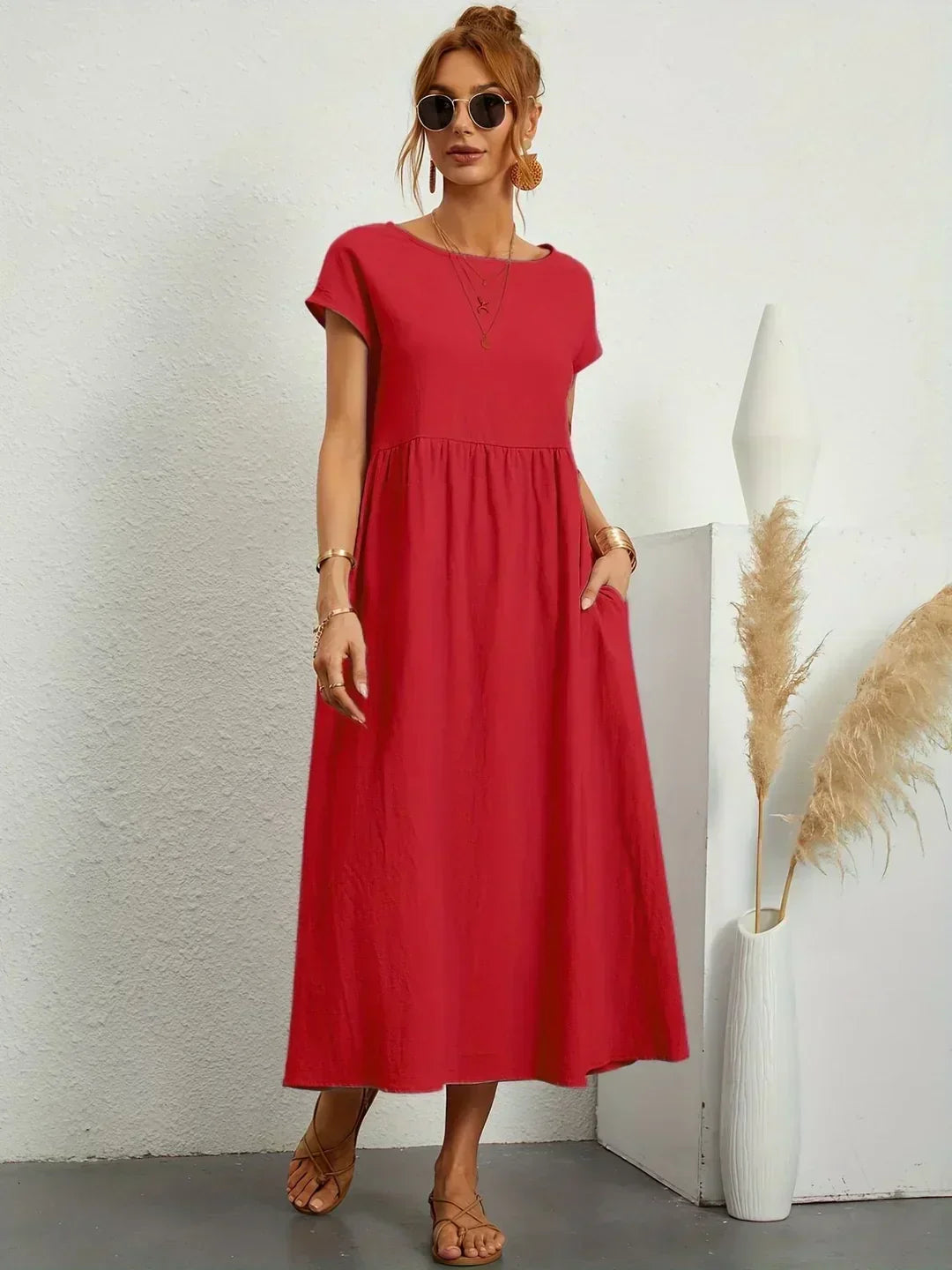 Petra - Women's Midi Relaxed Dress - photo 9