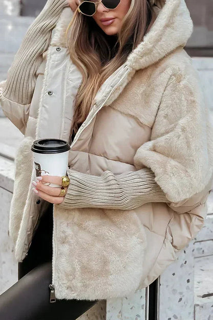 Tamsin - Women's Hooded Fur Winter Jacket - photo 1