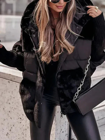 Tamsin - Women's Hooded Fur Winter Jacket - photo 2