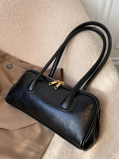 Kendra - Women's Faux Leather Shoulder Bag with Vintage Charm - photo 4