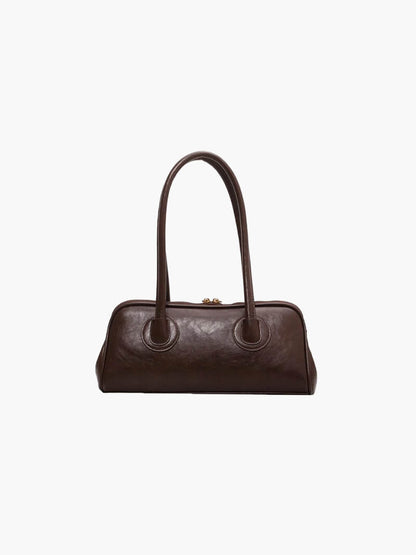 Kendra - Women's Faux Leather Shoulder Bag with Vintage Charm - photo 5