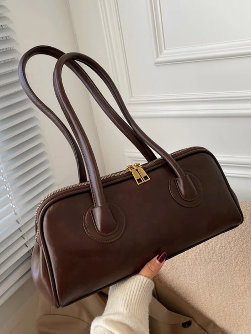 Kendra - Women's Faux Leather Shoulder Bag with Vintage Charm - photo 7