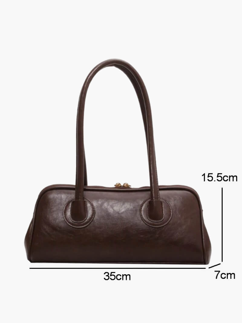 Kendra - Women's Faux Leather Shoulder Bag with Vintage Charm - photo 8