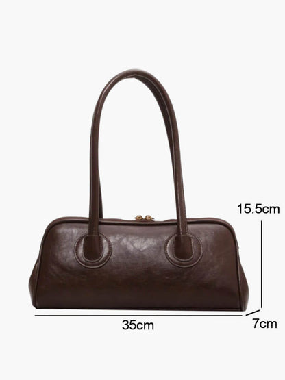 Kendra - Women's Faux Leather Shoulder Bag with Vintage Charm - photo 8