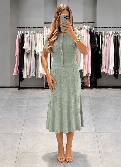 Hermine - Women's Midi Knit Dress - photo 1