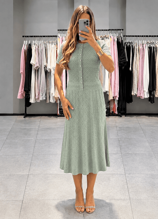 Hermine - Women's Midi Knit Dress - photo 1