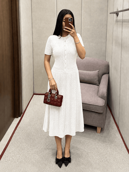 Hermine - Women's Midi Knit Dress - photo 3
