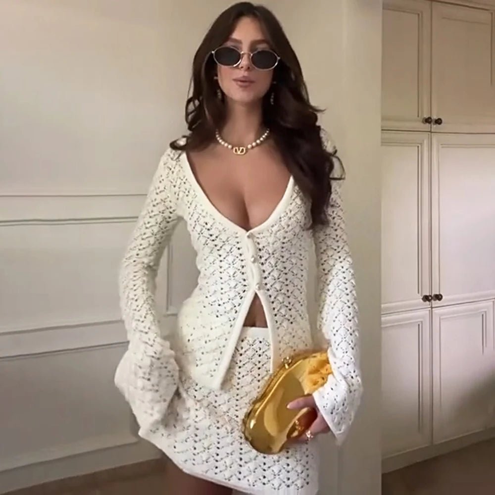 Eliane - Women's Two-Piece Knit Set - photo 4