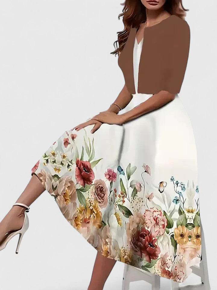 Delphine - Women's Floral Midi Dress - photo 10