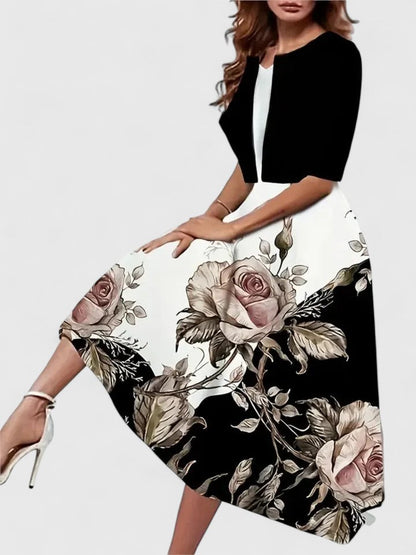 Delphine - Women's Floral Midi Dress - photo 11