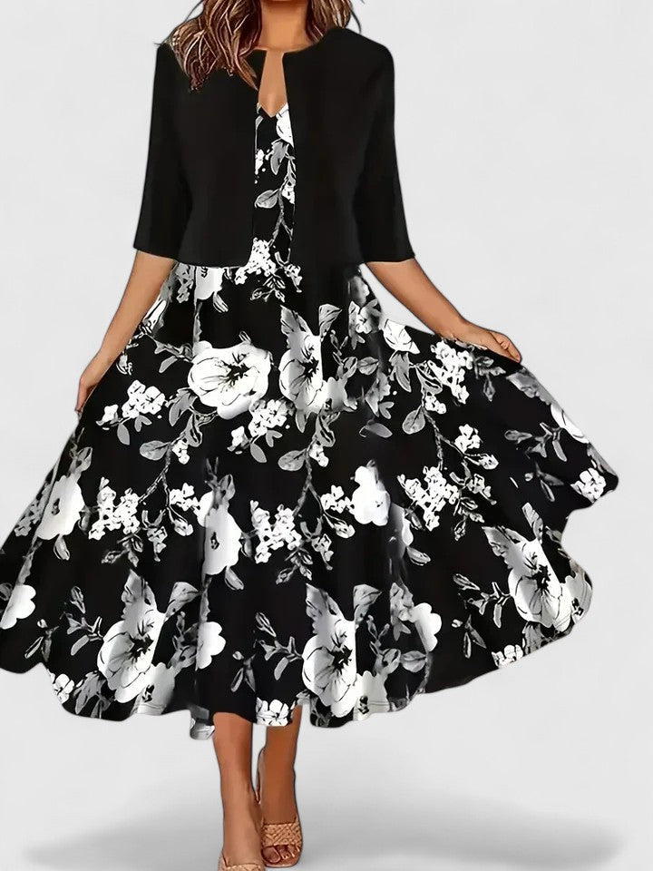 Delphine - Women's Floral Midi Dress - photo 3