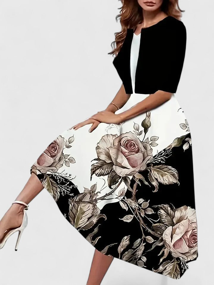 Delphine - Women's Floral Midi Dress - photo 9