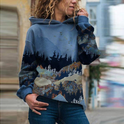 Odette - Women's Relaxed Landscape Sweater - photo 5