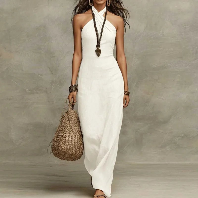 Oriane - Women's Halter Maxi Dress - photo 1