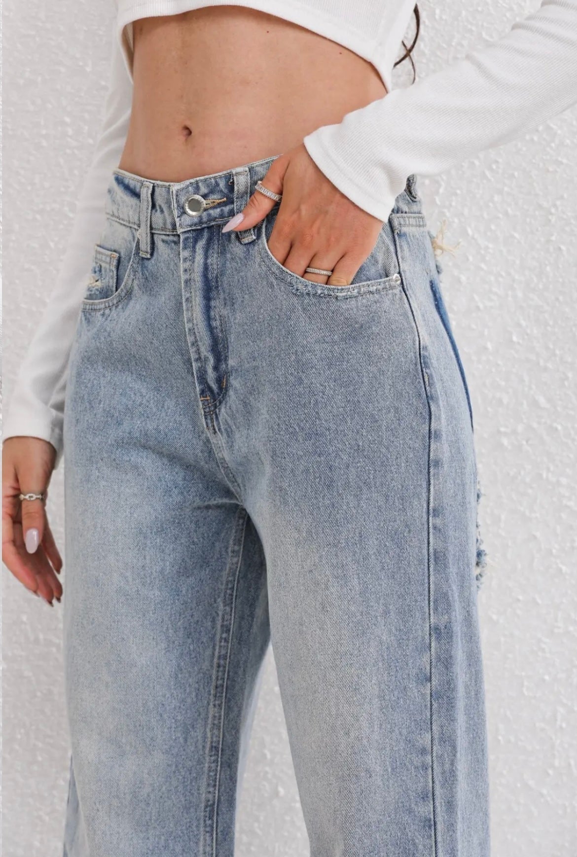 Janneke - Women's Wide Long Jeans - photo 5