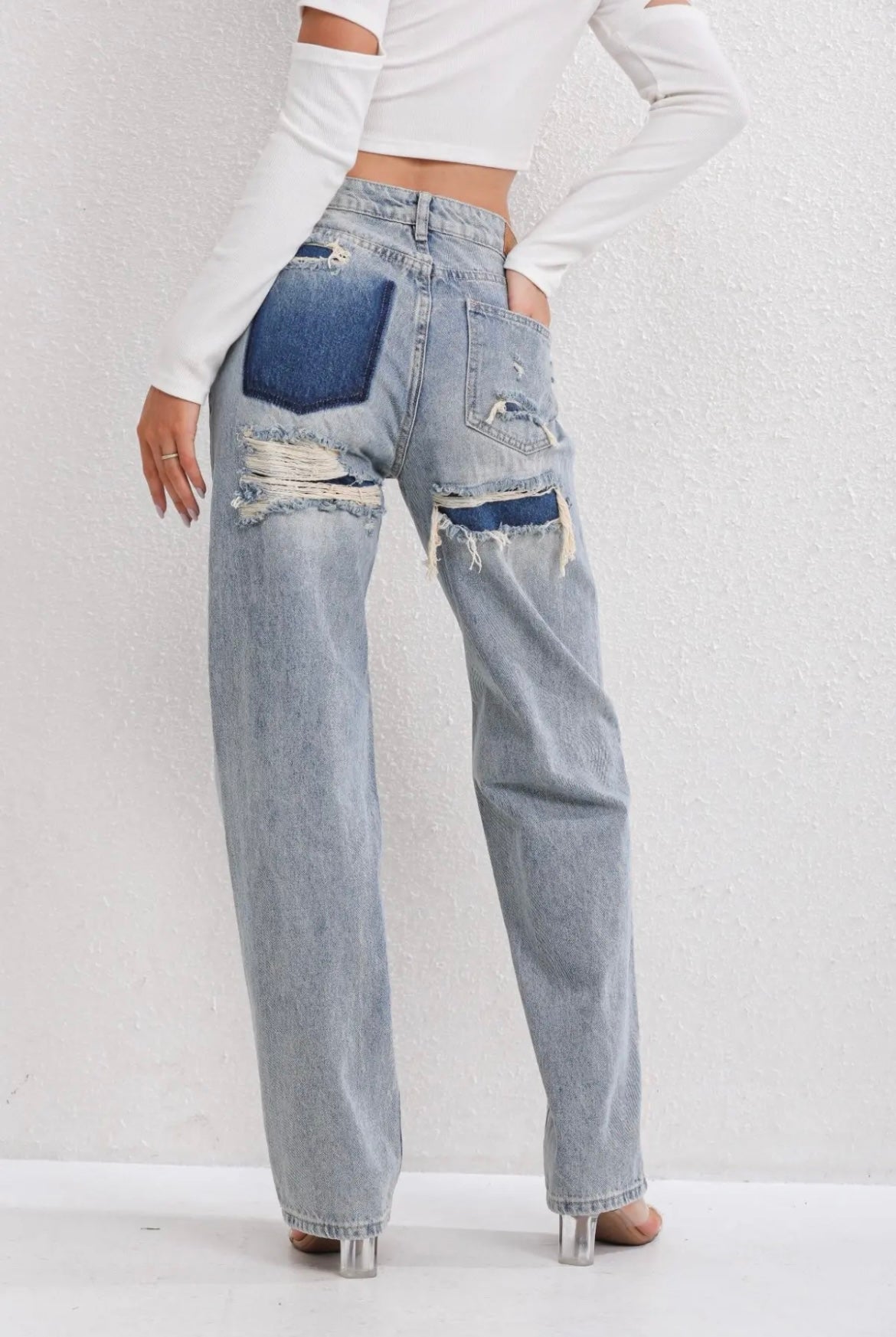 Janneke - Women's Wide Long Jeans - photo 6